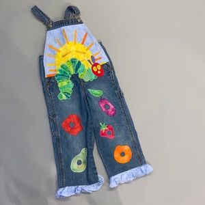 Custom resell hungry caterpillar overalls size 3T